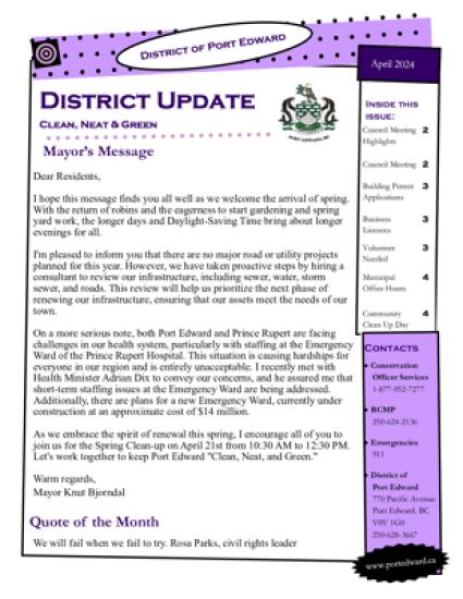 April 2024 District Update
