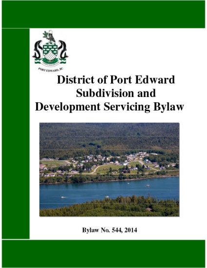 Subdivision and Development Servicing Bylaw (No. 544)